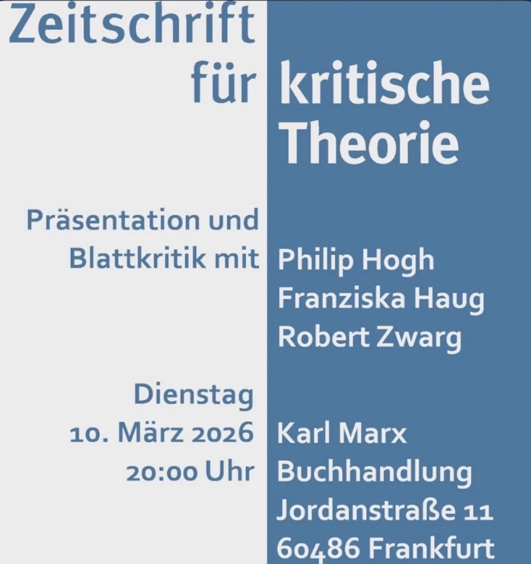 Zeitschrift für kritische Theorie